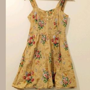 Atmosphere yellow floral dress